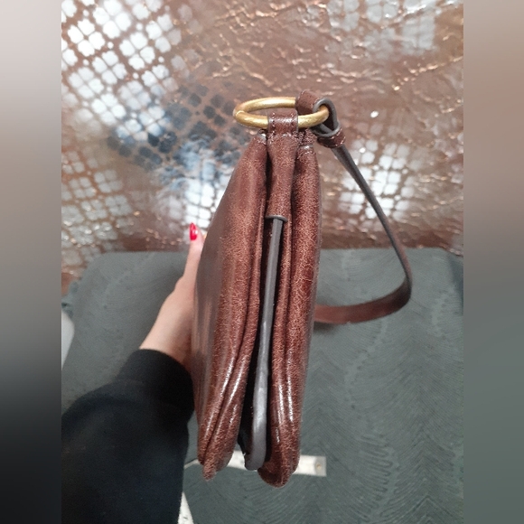 Zara Nwot Faux Leather Chocolate Brown Shoulder Bag - Picture 8 of 16